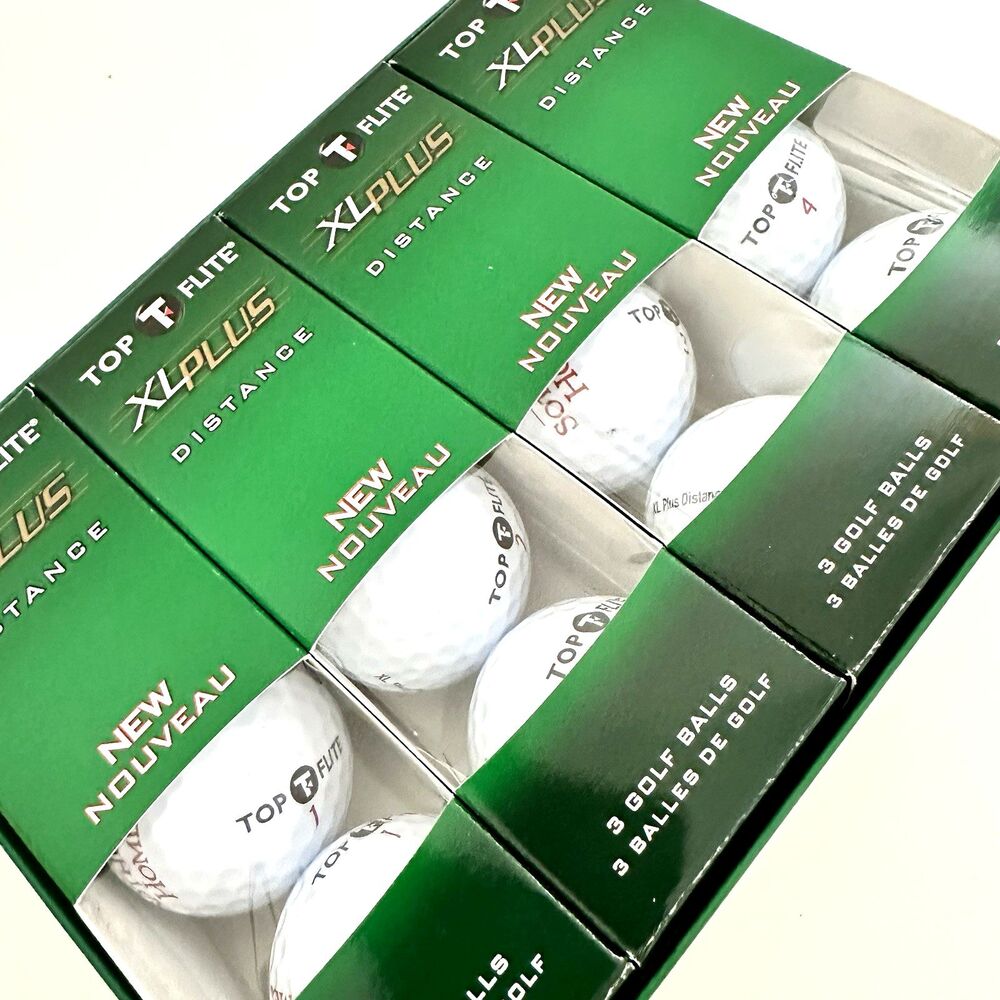 TOP FLITE XL Plus Distance Golf Balls Long Explosive Soft Feel Swing Speeds 12pk